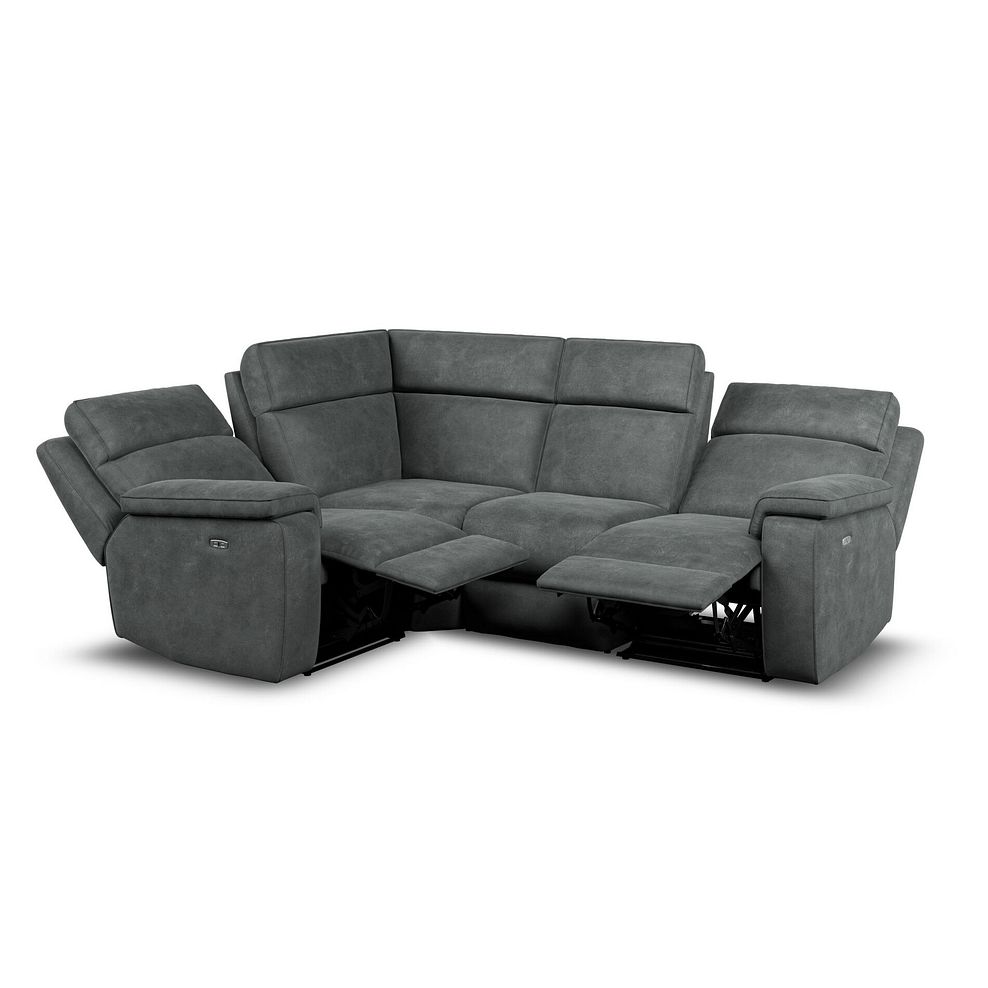 Selby Group 2 Electric Recliner with Power Headrest  Lumbar Support - Right Hand in Miller Grey Fabric 6