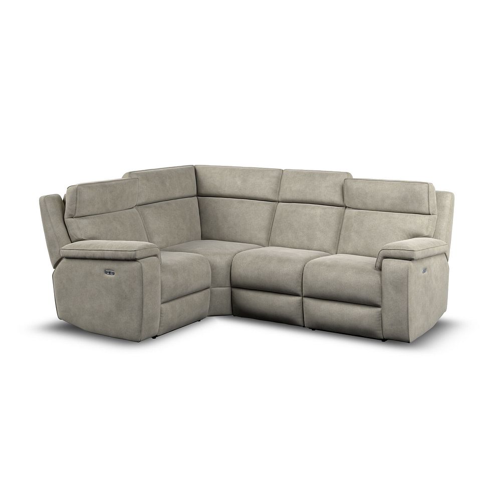 Selby Group 2 Electric Recliner with Power Headrest  Lumbar Support - Right Hand in Miller Taupe Fabric 1