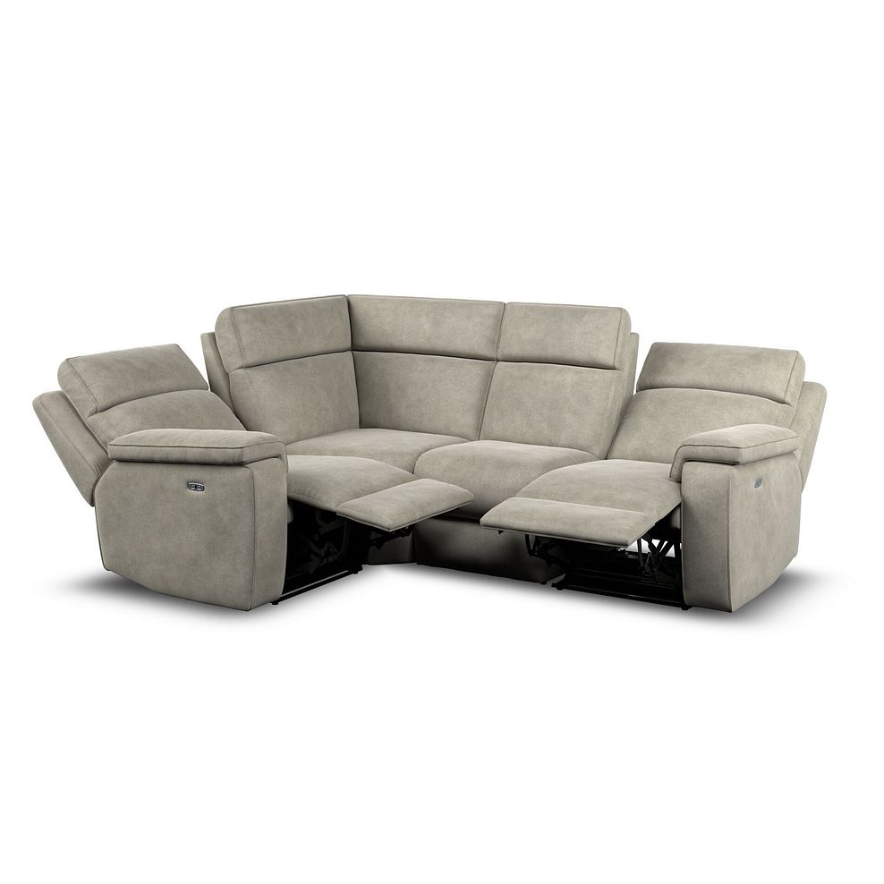 Selby Group 2 Electric Recliner with Power Headrest  Lumbar Support - Right Hand in Miller Taupe Fabric 5