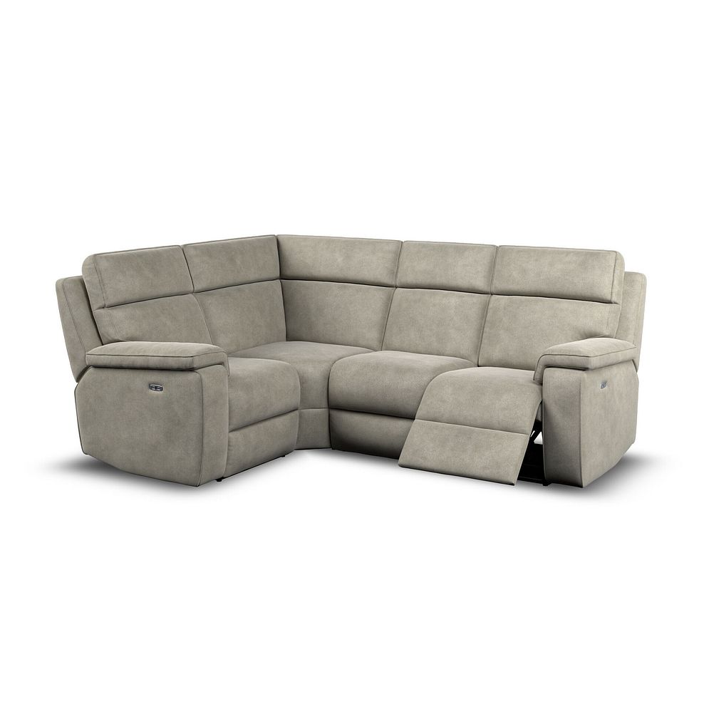 Selby Group 2 Electric Recliner with Power Headrest  Lumbar Support - Right Hand in Miller Taupe Fabric 3