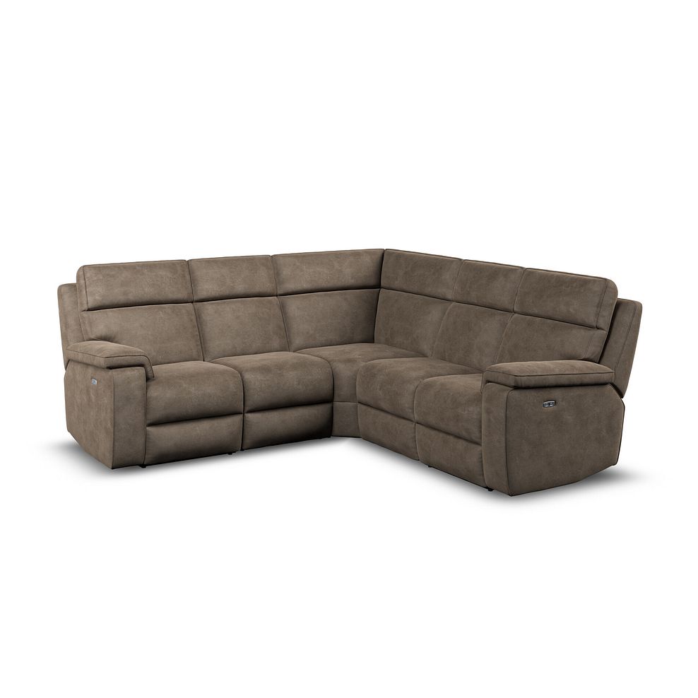 Selby Group 3 Electric Recliner in Miller Earth Brown Fabric 1