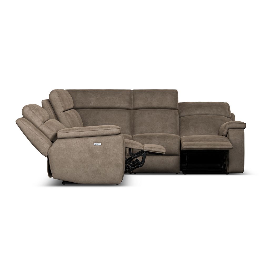 Selby Group 3 Electric Recliner in Miller Earth Brown Fabric 6