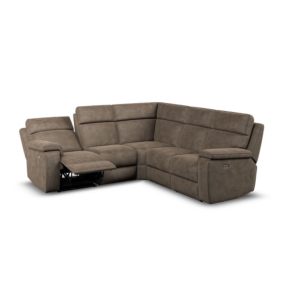 Selby Group 3 Electric Recliner in Miller Earth Brown Fabric 4