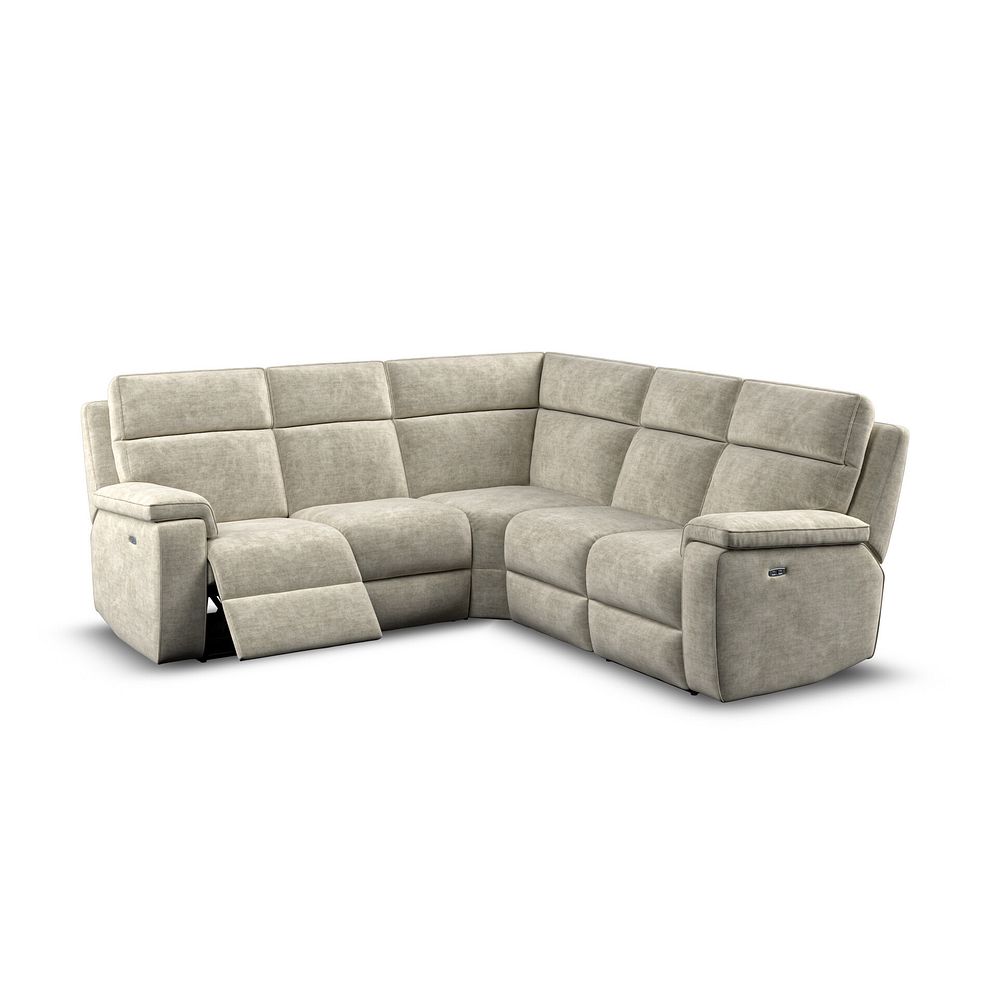Selby Group 3 Electric Recliner in Plush Beige Fabric 3