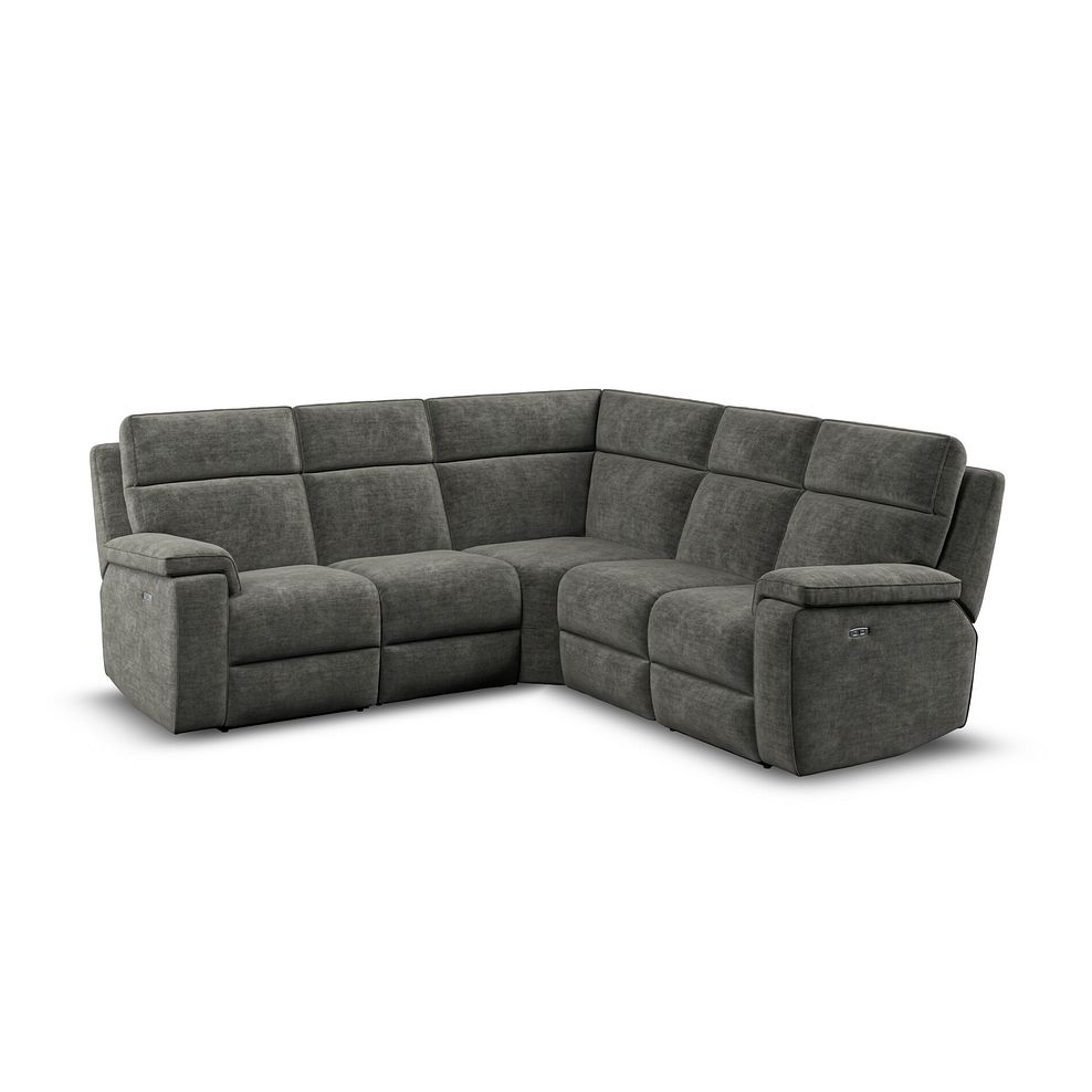 Selby Group 3 Electric Recliner in Plush Charcoal Fabric 1