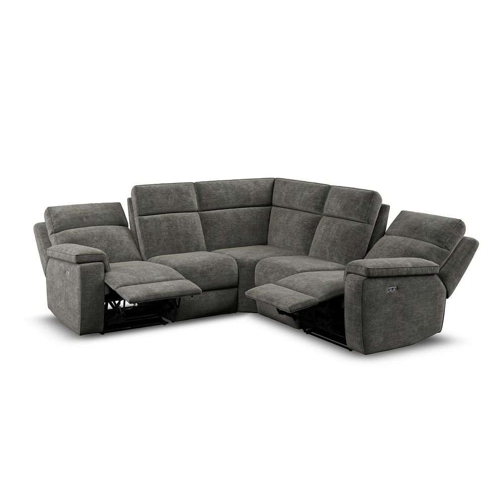 Selby Group 3 Electric Recliner in Plush Charcoal Fabric 5