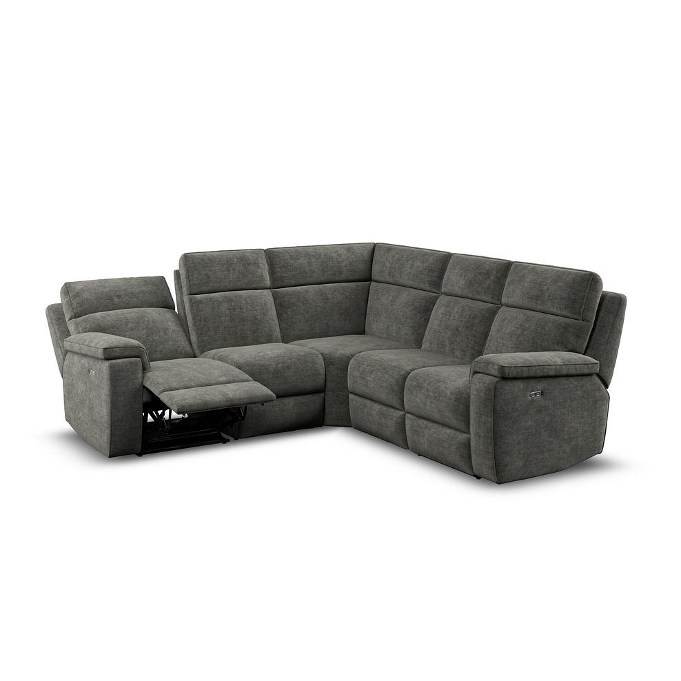 Selby Group 3 Electric Recliner in Plush Charcoal Fabric 4