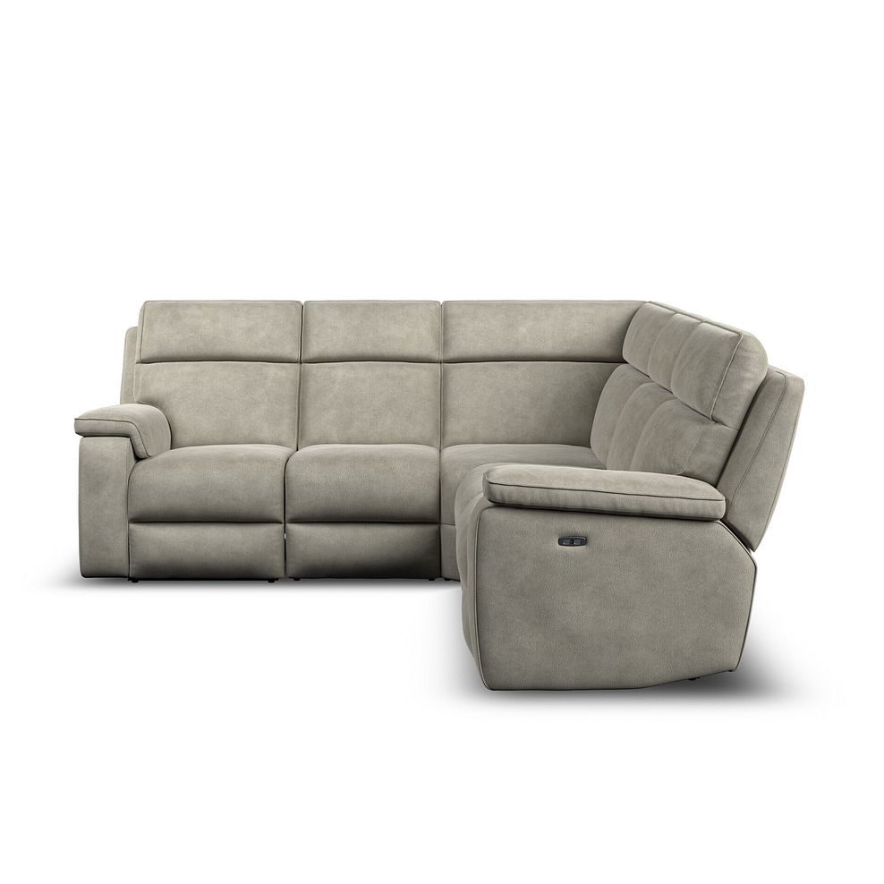 Selby Group 3 Electric Recliner with Power Headrest  Lumbar Support in Miller Taupe Fabric 2