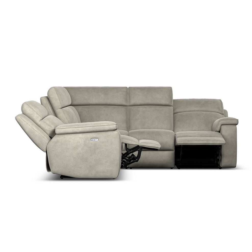 Selby Group 3 Electric Recliner with Power Headrest  Lumbar Support in Miller Taupe Fabric 6