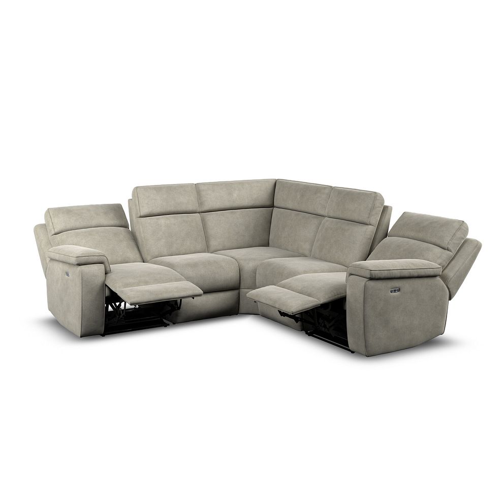 Selby Group 3 Electric Recliner with Power Headrest  Lumbar Support in Miller Taupe Fabric 5