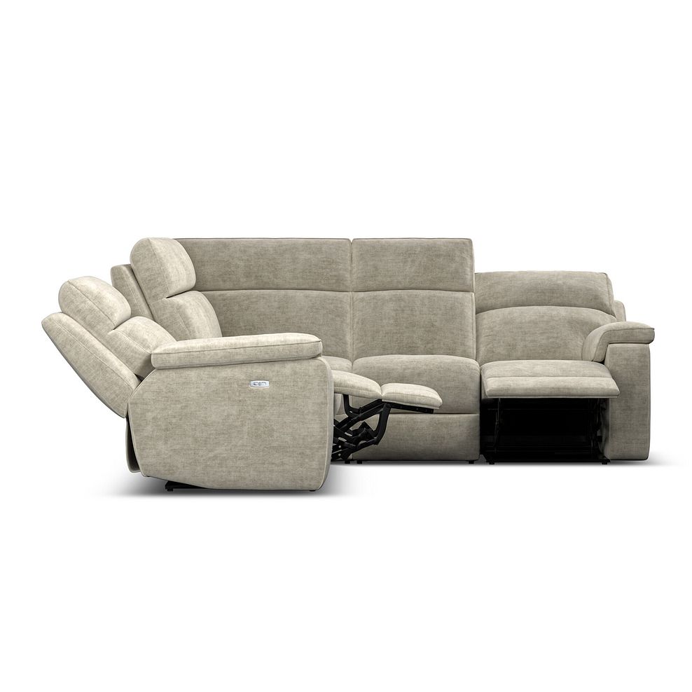 Selby Group 3 Electric Recliner with Power Headrest  Lumbar Support in Plush Beige Fabric 6