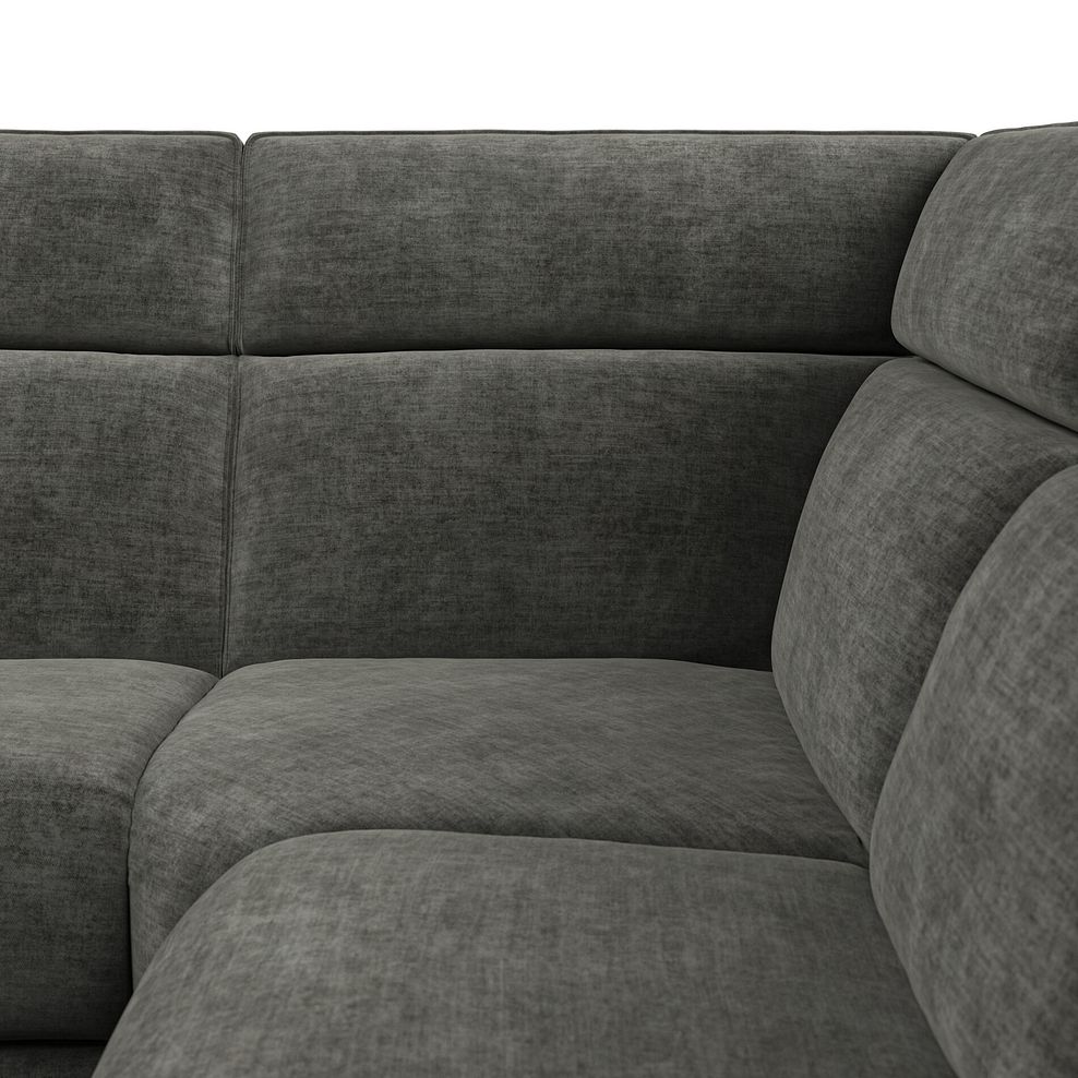 Selby Group 3 Electric Recliner with Power Headrest  Lumbar Support in Plush Charcoal Fabric 9