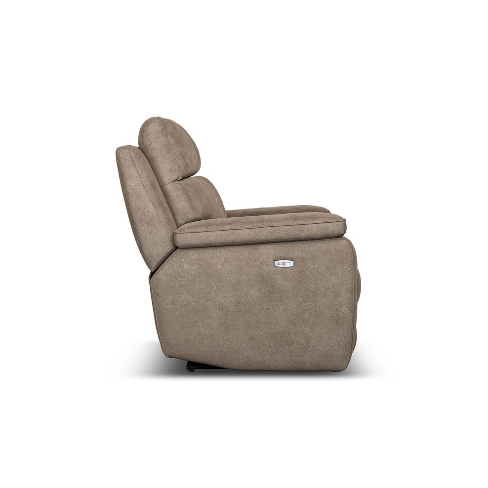 Selby Group 8 Electric Recliner in Miller Earth Brown Fabric 7