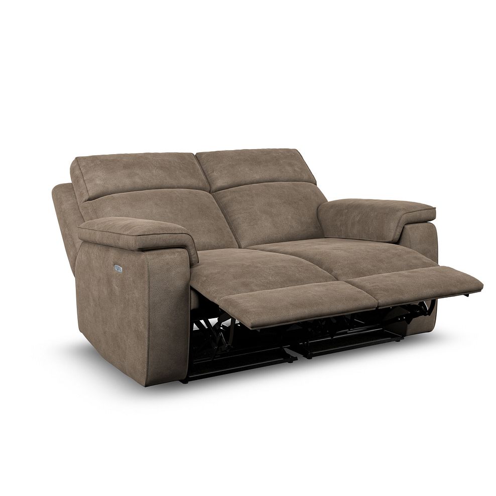 Selby Group 8 Electric Recliner in Miller Earth Brown Fabric 5