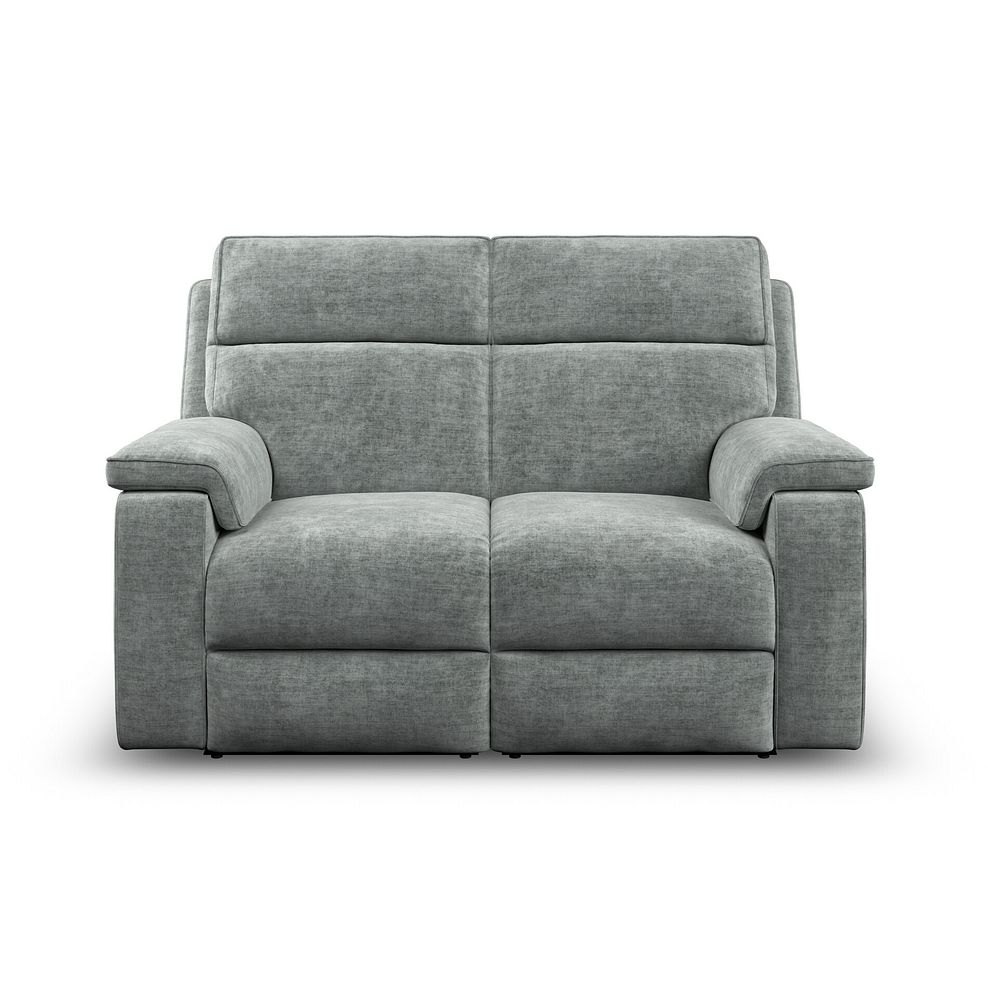 Selby Group 8 Electric Recliner in Plush Silver Fabric 2