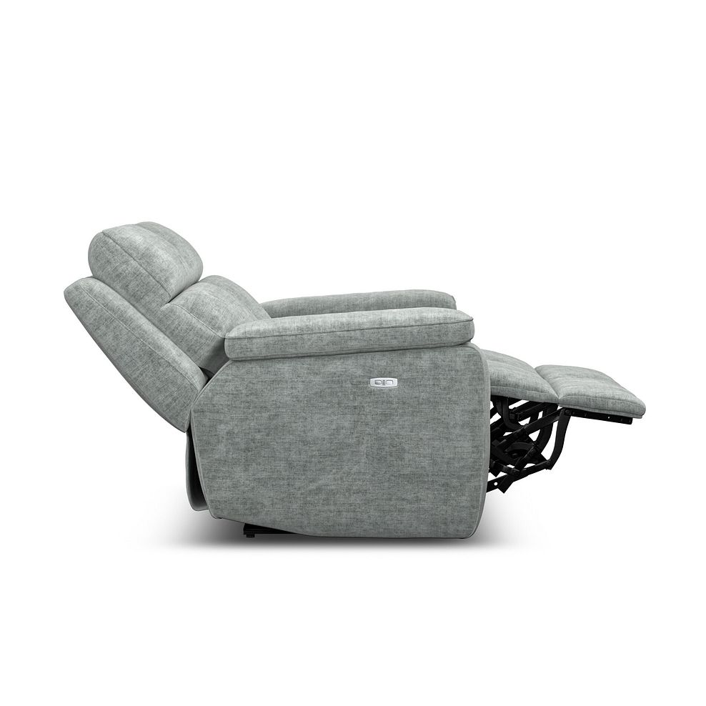 Selby Group 8 Electric Recliner in Plush Silver Fabric 6