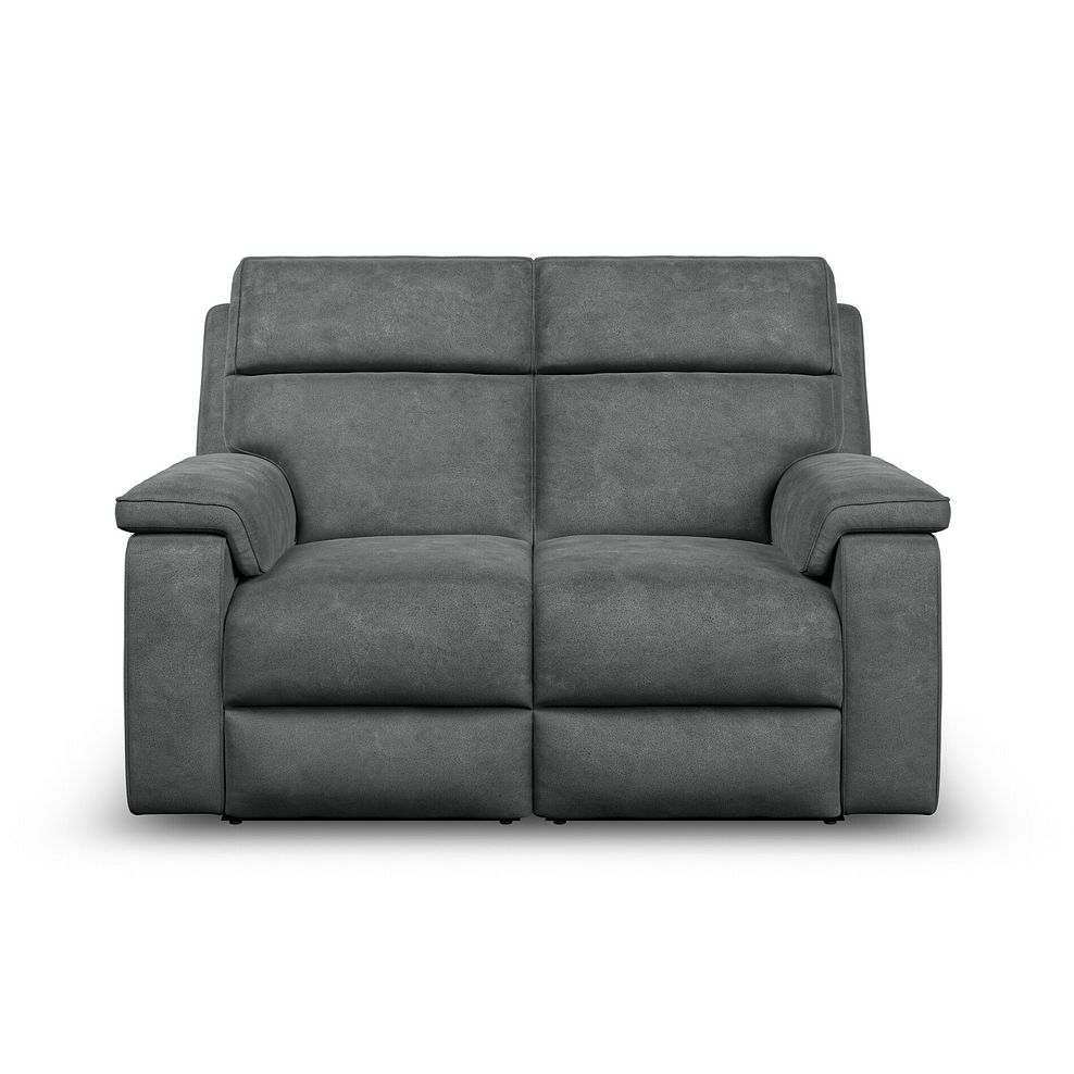 Selby Group 8 Electric Recliner with Power Headrest  Lumbar Support in Miller Grey Fabric 2