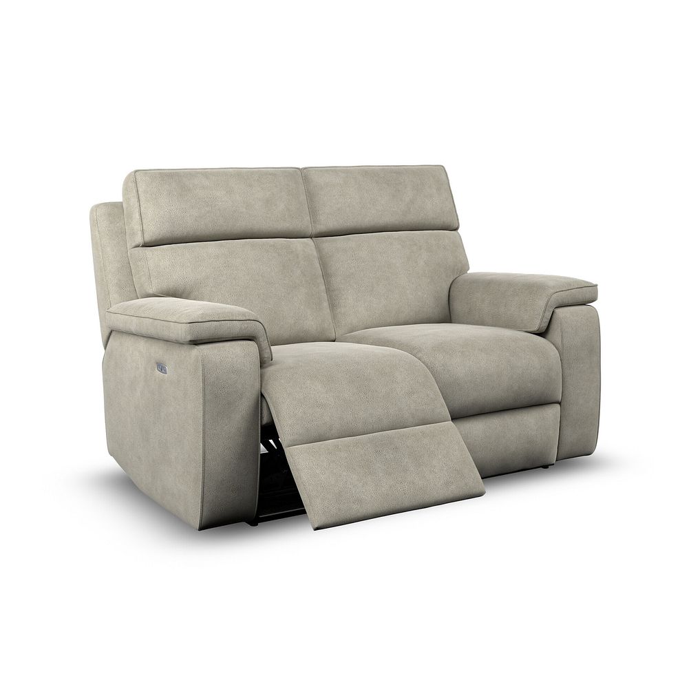 Selby Group 8 Electric Recliner with Power Headrest  Lumbar Support in Miller Taupe Fabric 3