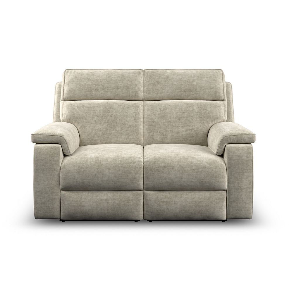 Selby Group 8 Electric Recliner with Power Headrest  Lumbar Support in Plush Beige Fabric 2