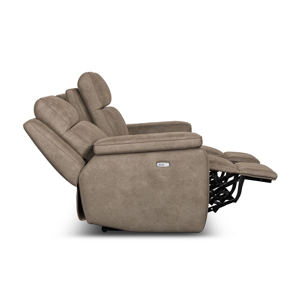 Selby Group 9 Electric Recliner in Miller Earth Brown Fabric 6