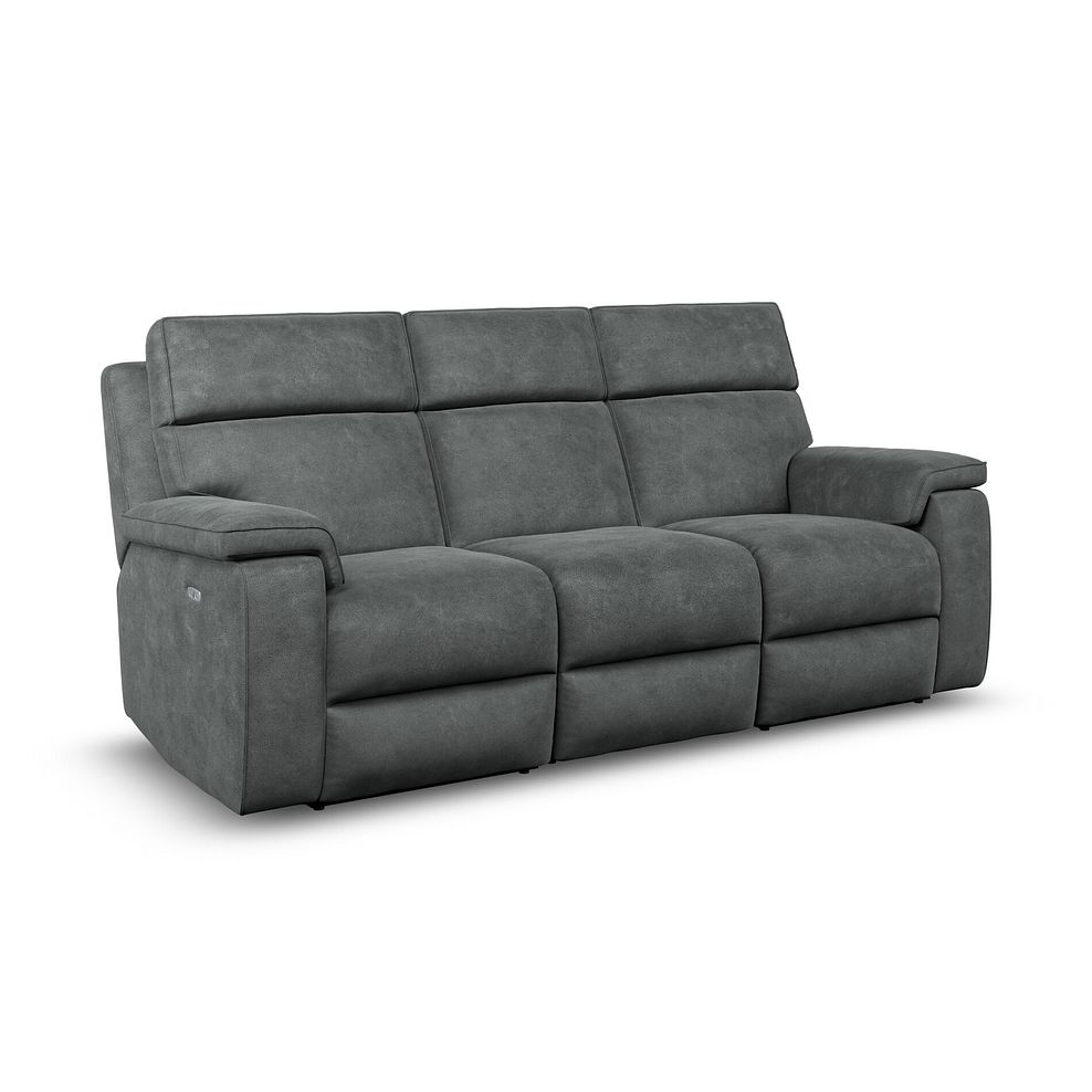 Selby Group 9 Electric Recliner in Miller Grey Fabric 1