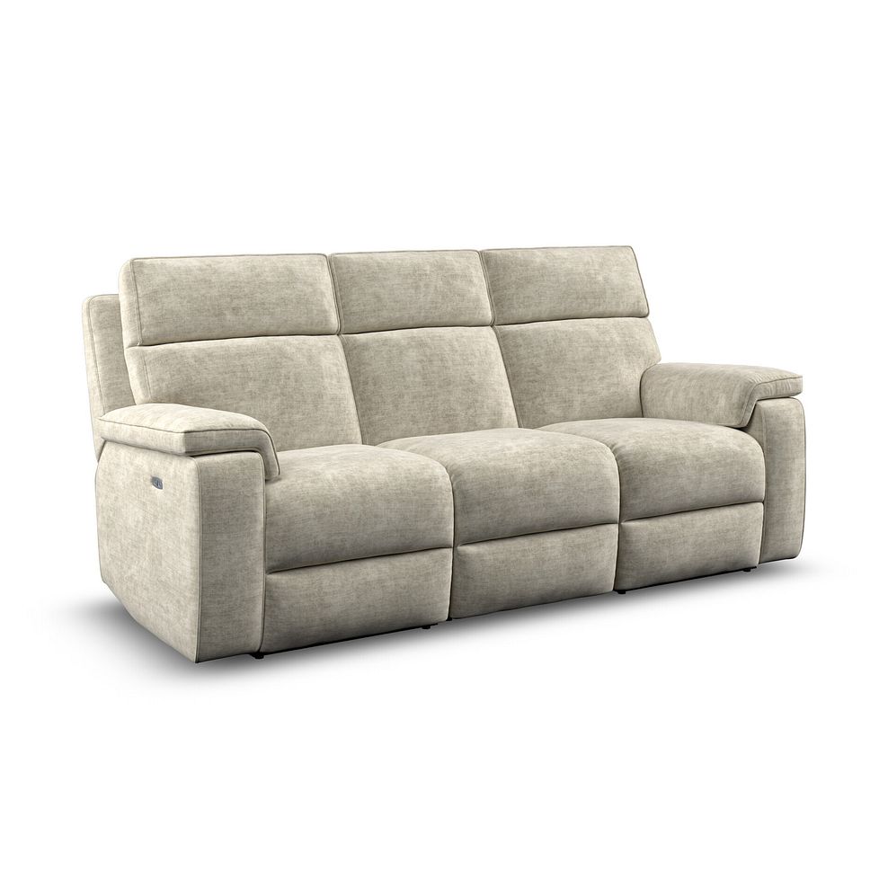 Selby Group 9 Electric Recliner in Plush Beige Fabric 1