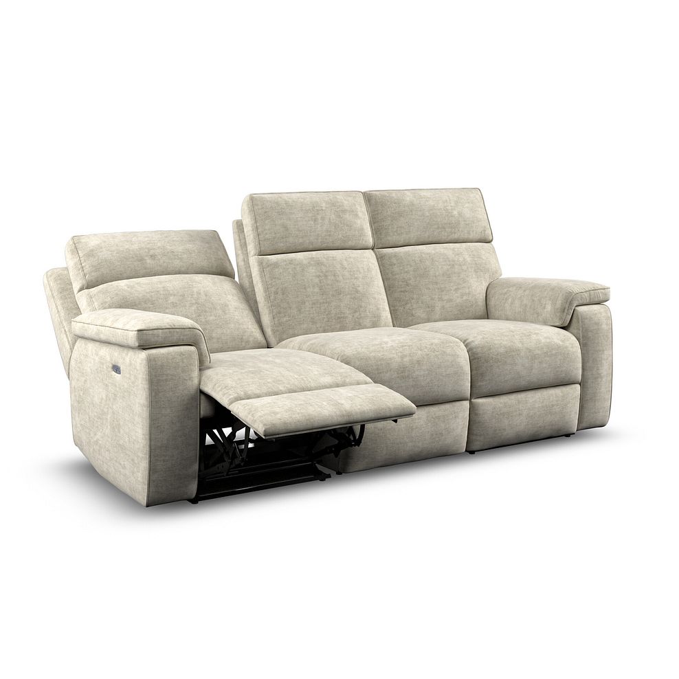 Selby Group 9 Electric Recliner in Plush Beige Fabric 4