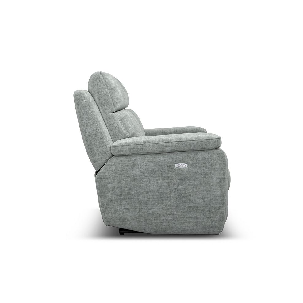 Selby Group 9 Electric Recliner in Plush Silver Fabric 7
