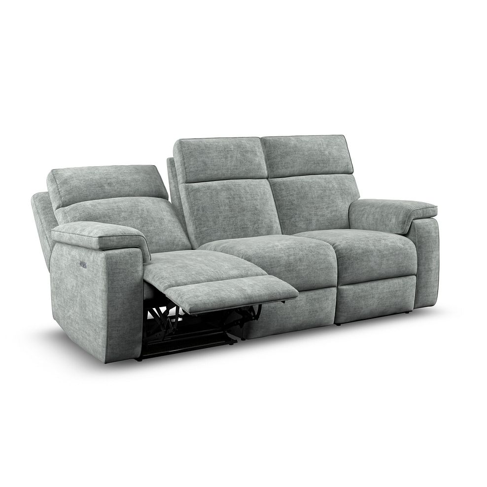 Selby Group 9 Electric Recliner in Plush Silver Fabric 4