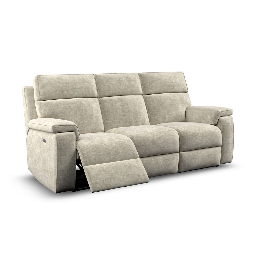 Selby Group 9 Electric Recliner with Power Headrest  Lumbar Support in Plush Beige Fabric 3