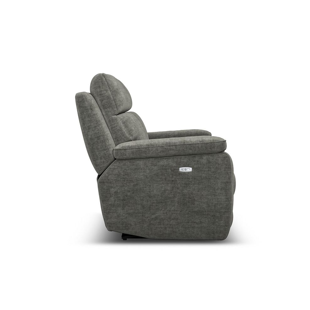 Selby Group 9 Electric Recliner with Power Headrest  Lumbar Support in Plush Charcoal Fabric 7