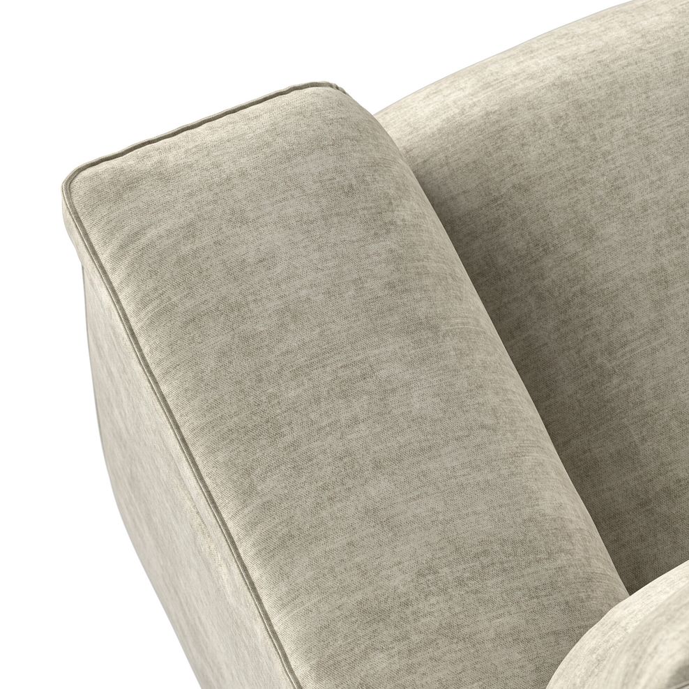 Selby Power Recliner Armchair in Plush Beige Fabric 10