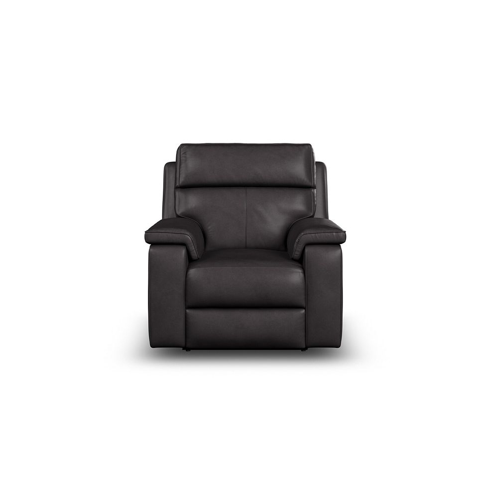 Selby Power Recliner Armchair in Virgo Black Leather 7