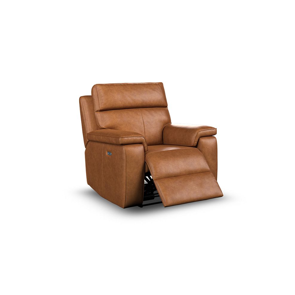 Selby Power Recliner Armchair in Virgo Cognac Leather 3