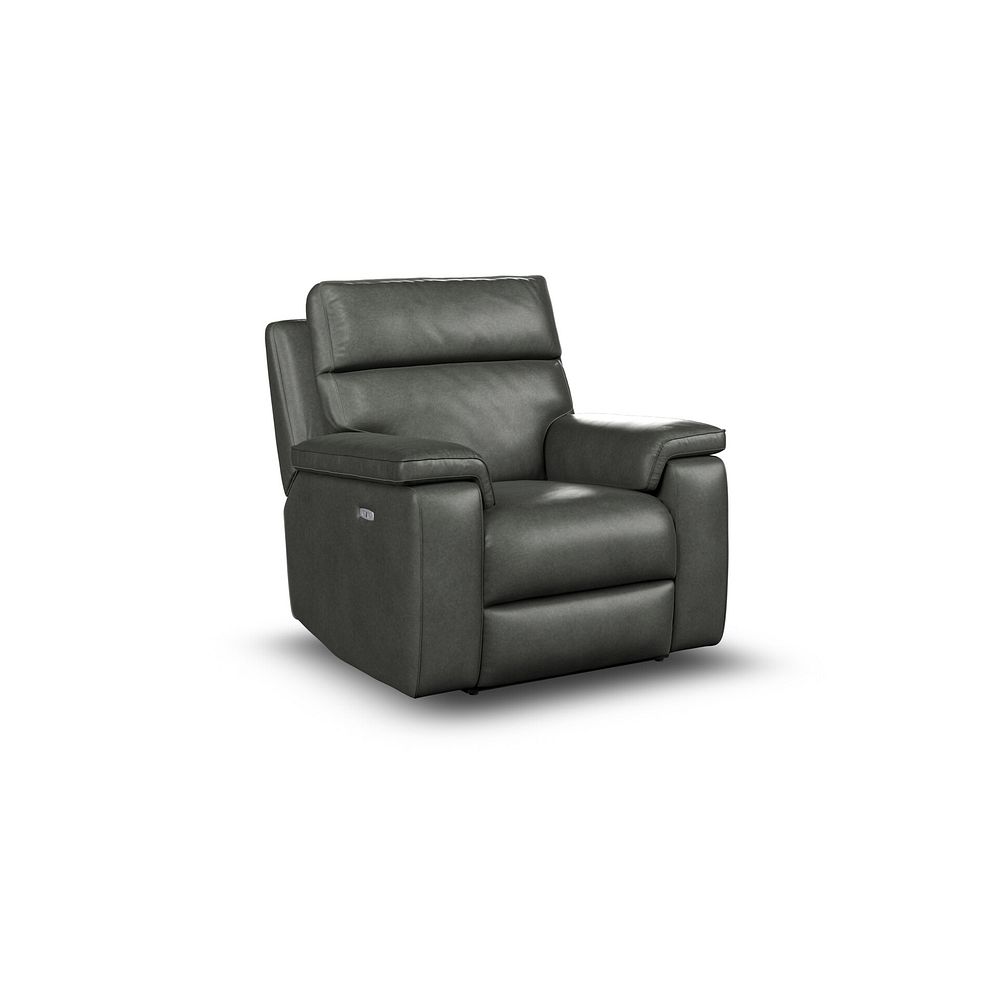 Selby Power Recliner Armchair in Virgo Lead Leather 1