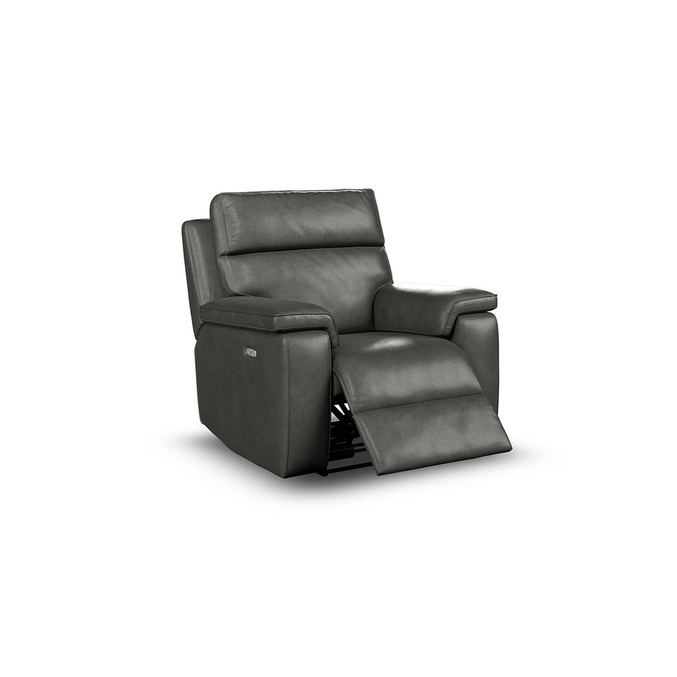 Selby Power Recliner Armchair in Virgo Lead Leather 2