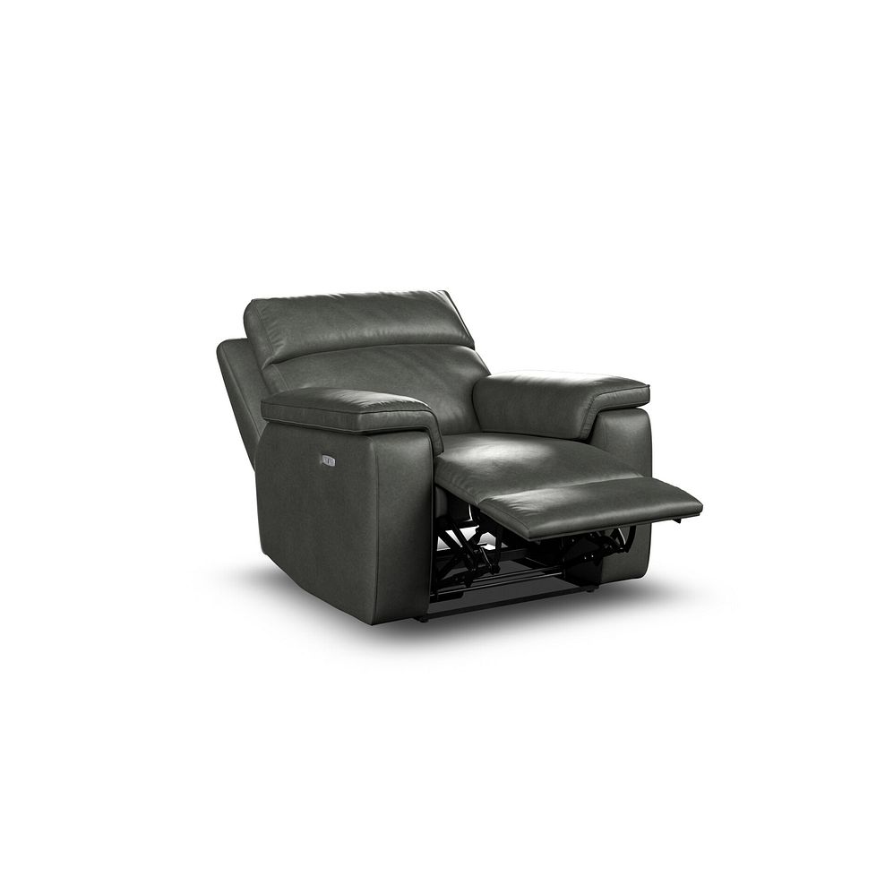 Selby Power Recliner Armchair in Virgo Lead Leather 3