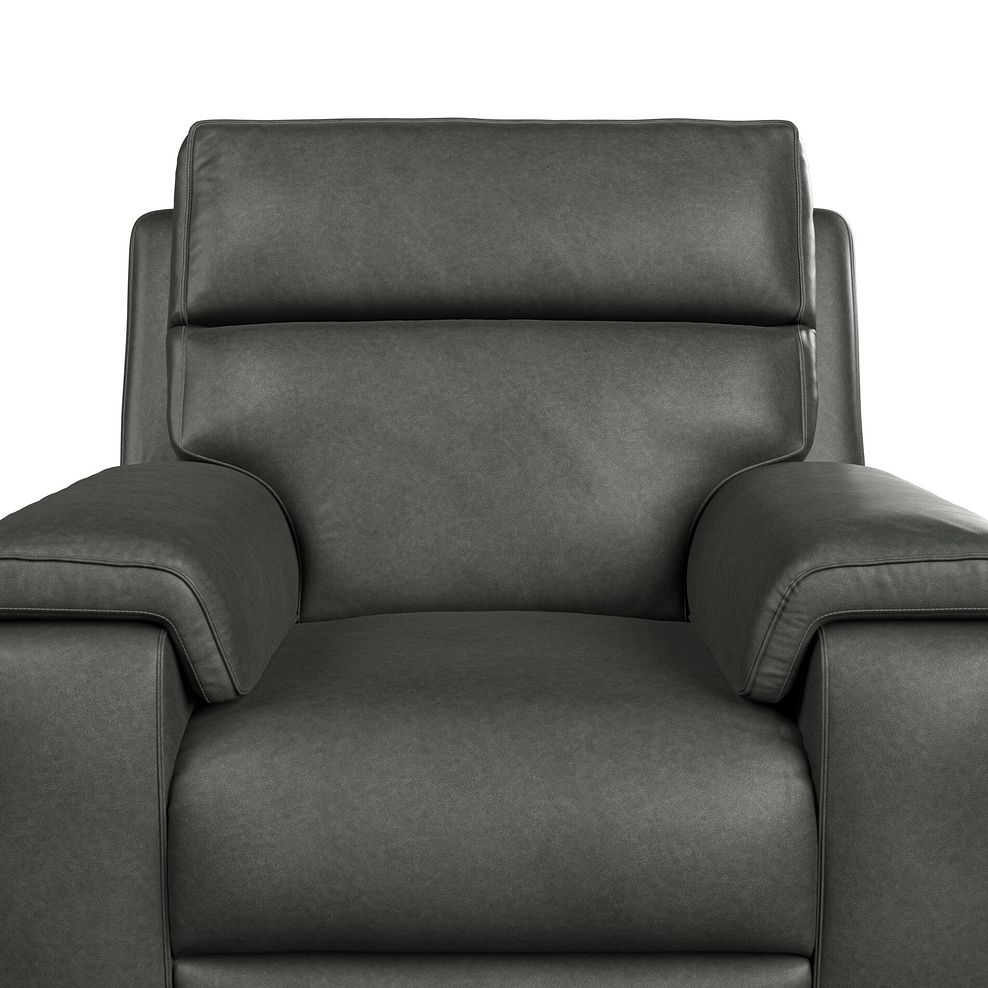 Selby Power Recliner Armchair in Virgo Lead Leather 9