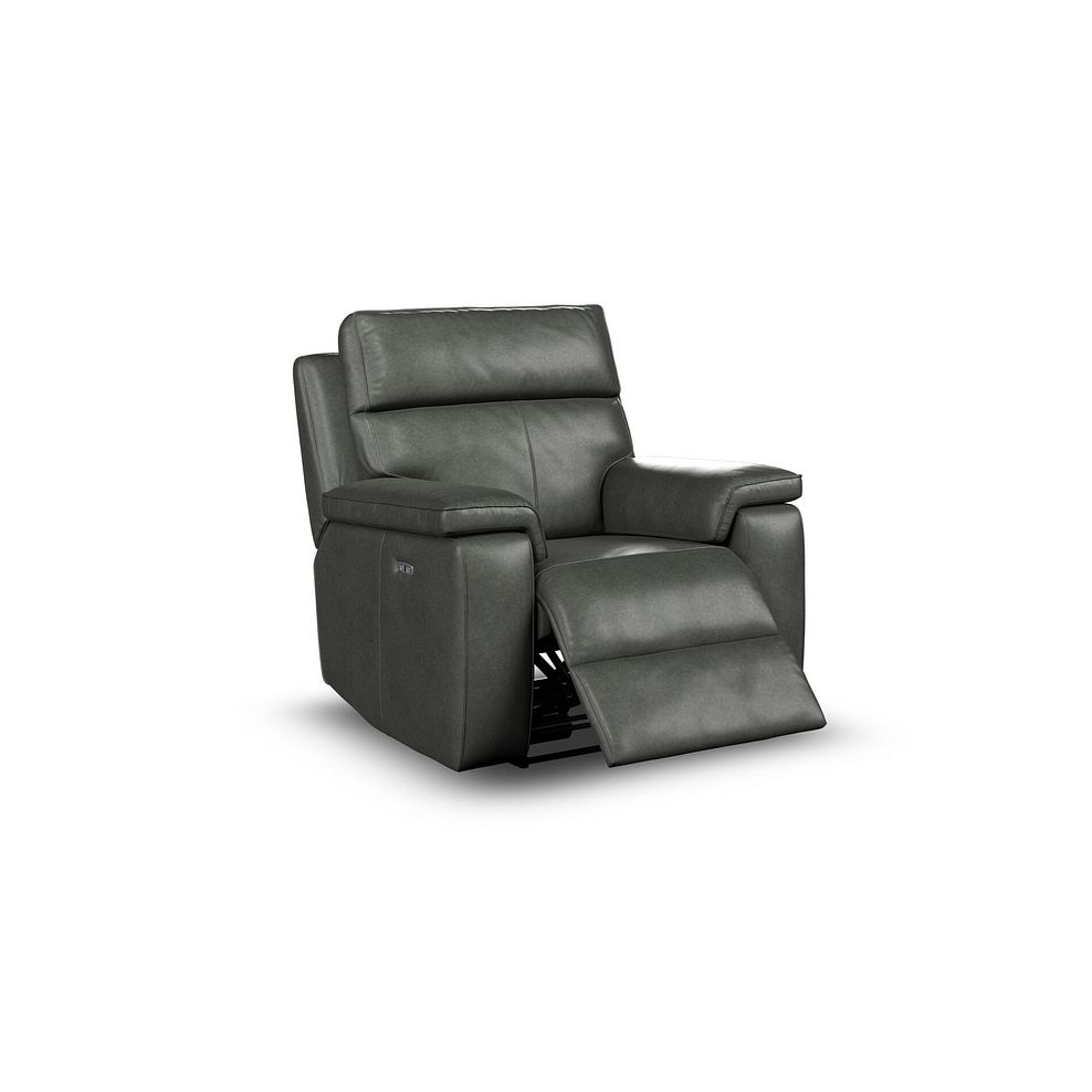 Selby Power Recliner Armchair in Virgo Lead Leather 2