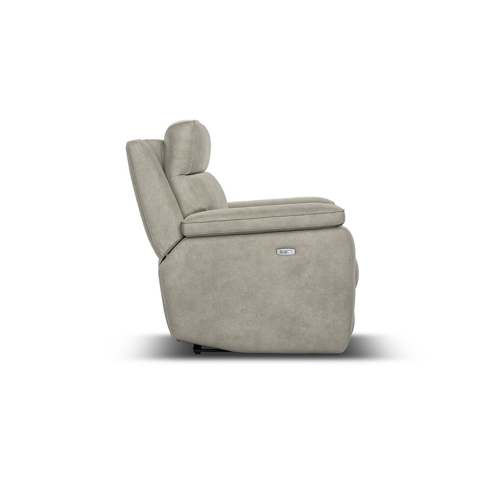 Selby Power Recliner Armchair in with Power Headrest Miller Taupe Fabric 7