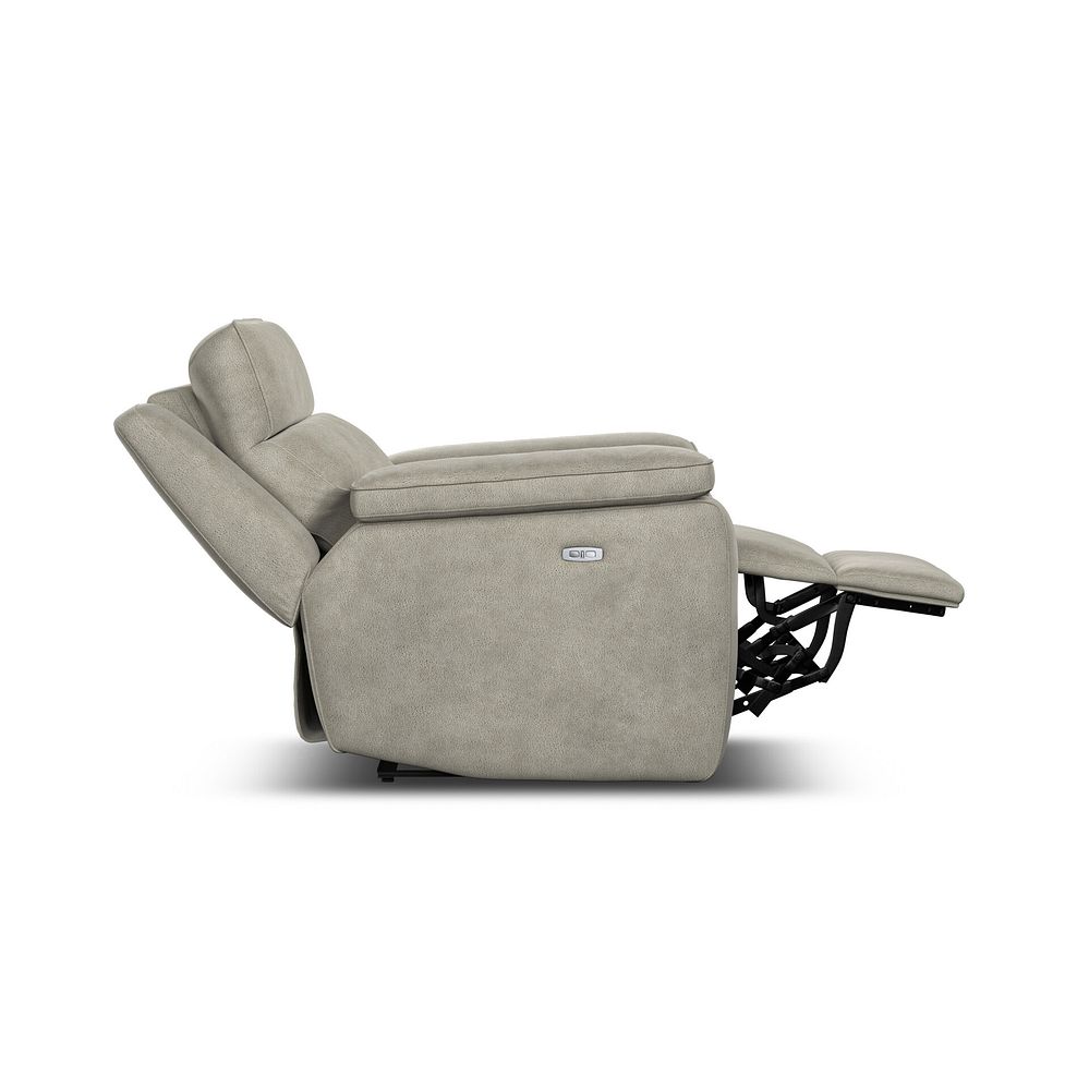 Selby Power Recliner Armchair in with Power Headrest Miller Taupe Fabric 8