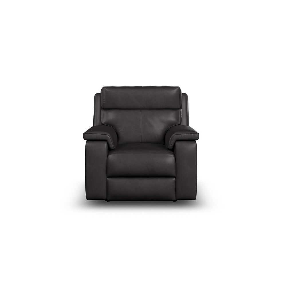 Selby Power Recliner Armchair with Power Headrest in Virgo Black Leather 8