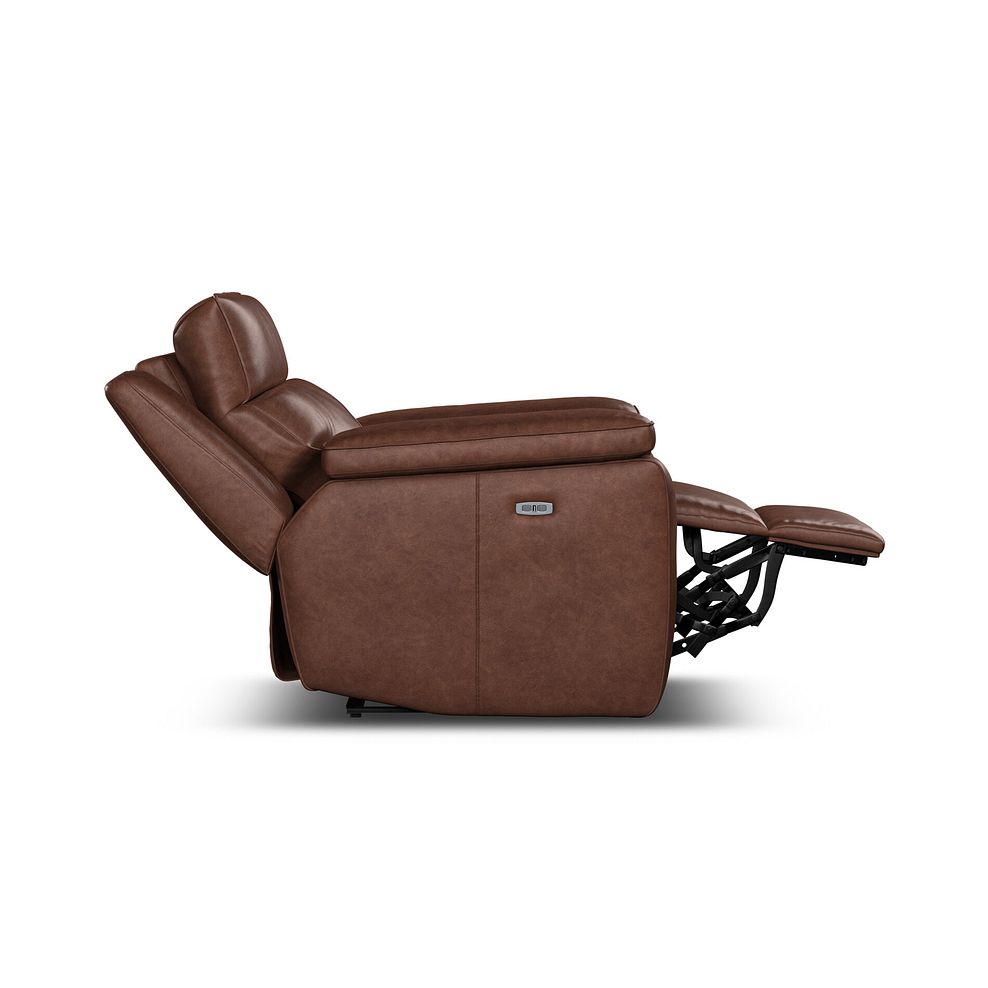 Selby Power Recliner Armchair with Power Headrest in Virgo Chestnut Leather 10