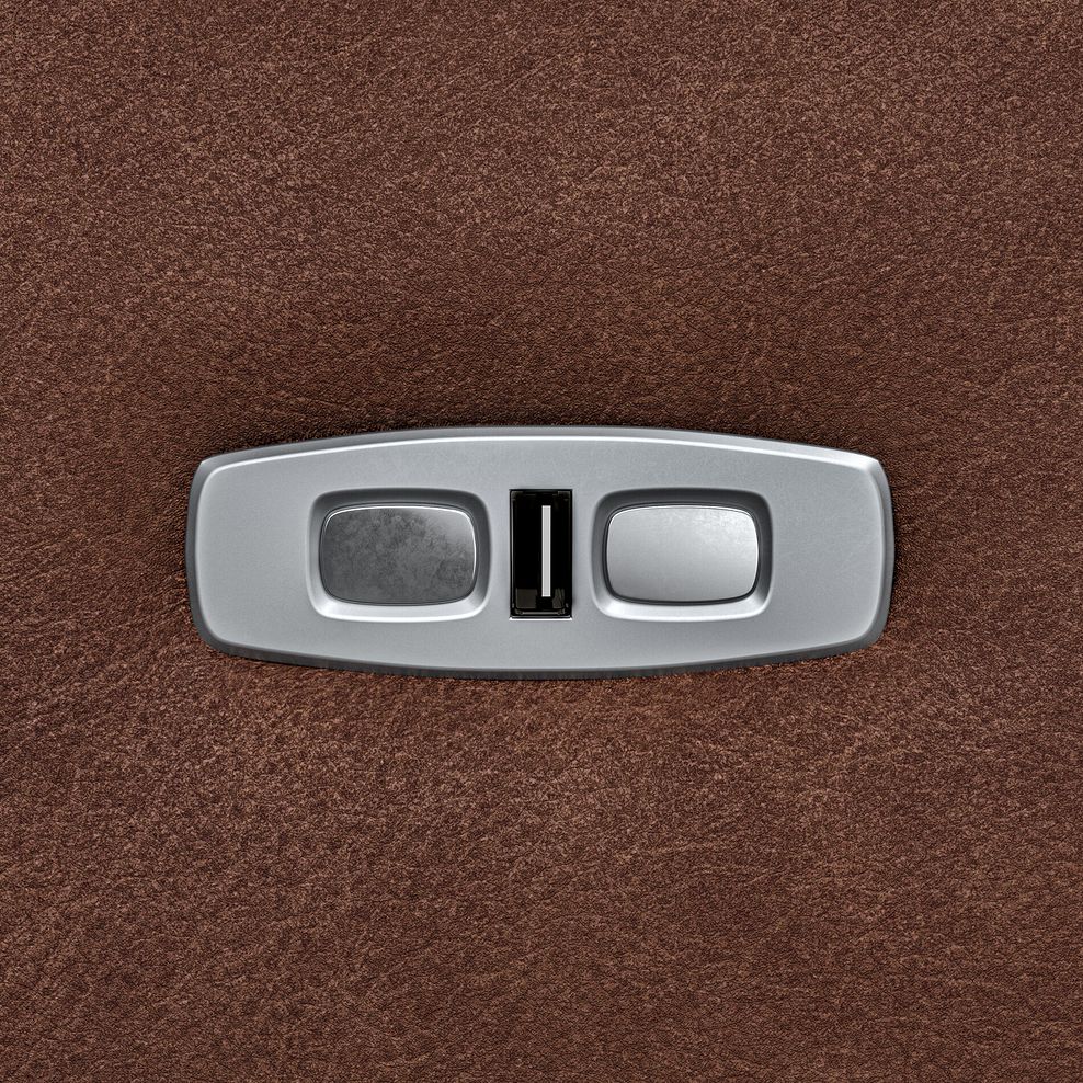 Selby Power Recliner Armchair with Power Headrest in Virgo Chestnut Leather 14