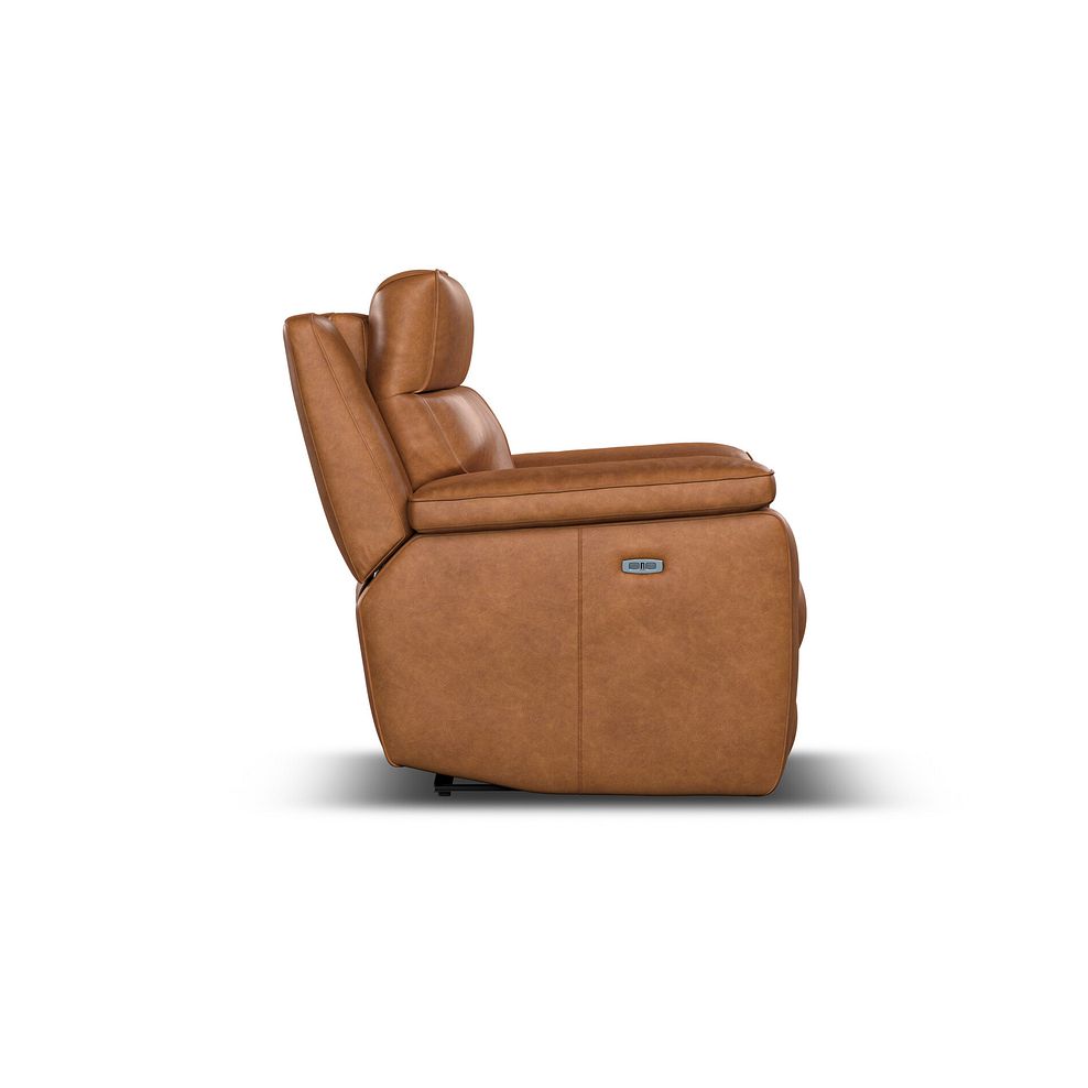 Selby Power Recliner Armchair with Power Headrest in Virgo Cognac Leather 8