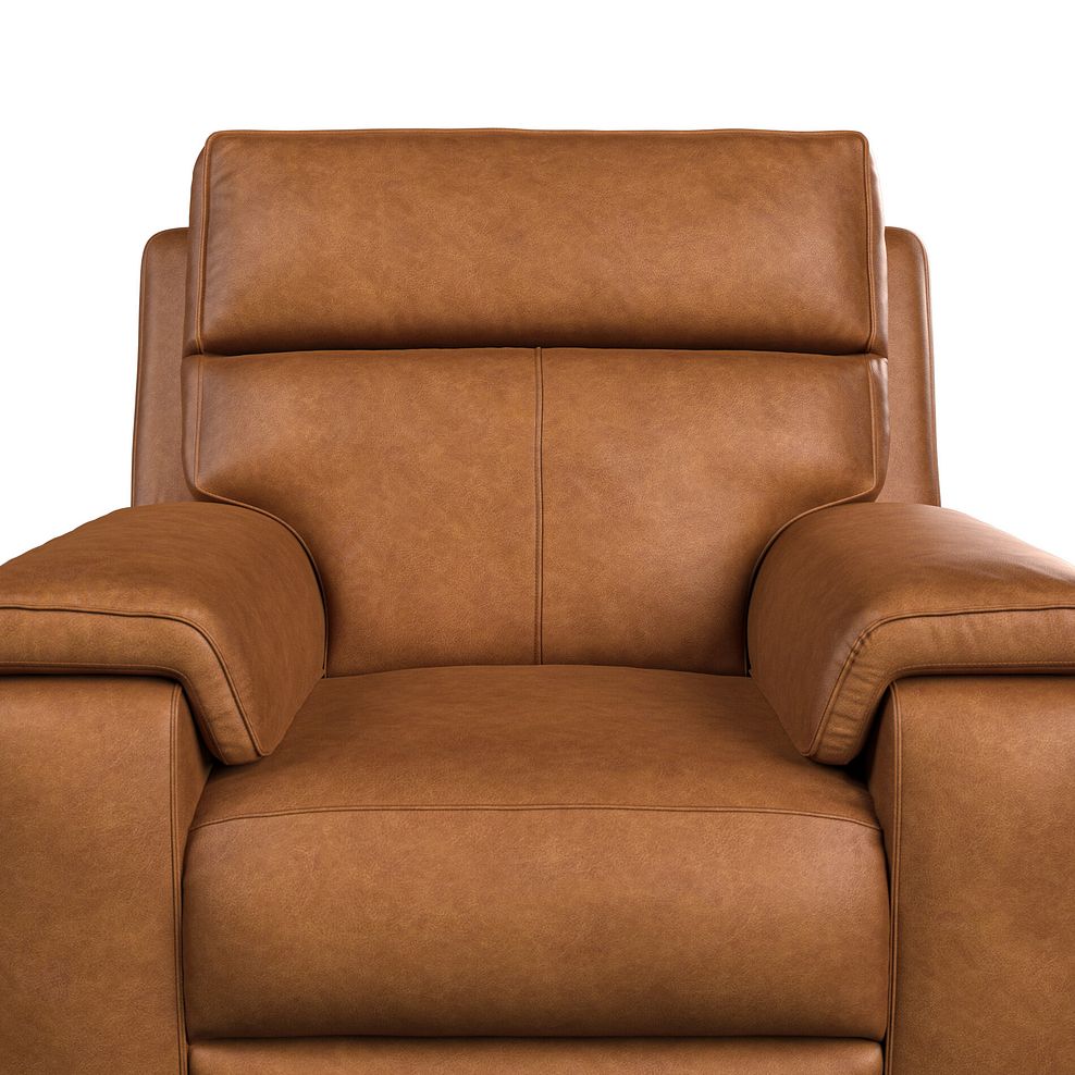 Selby Power Recliner Armchair with Power Headrest in Virgo Cognac Leather 11