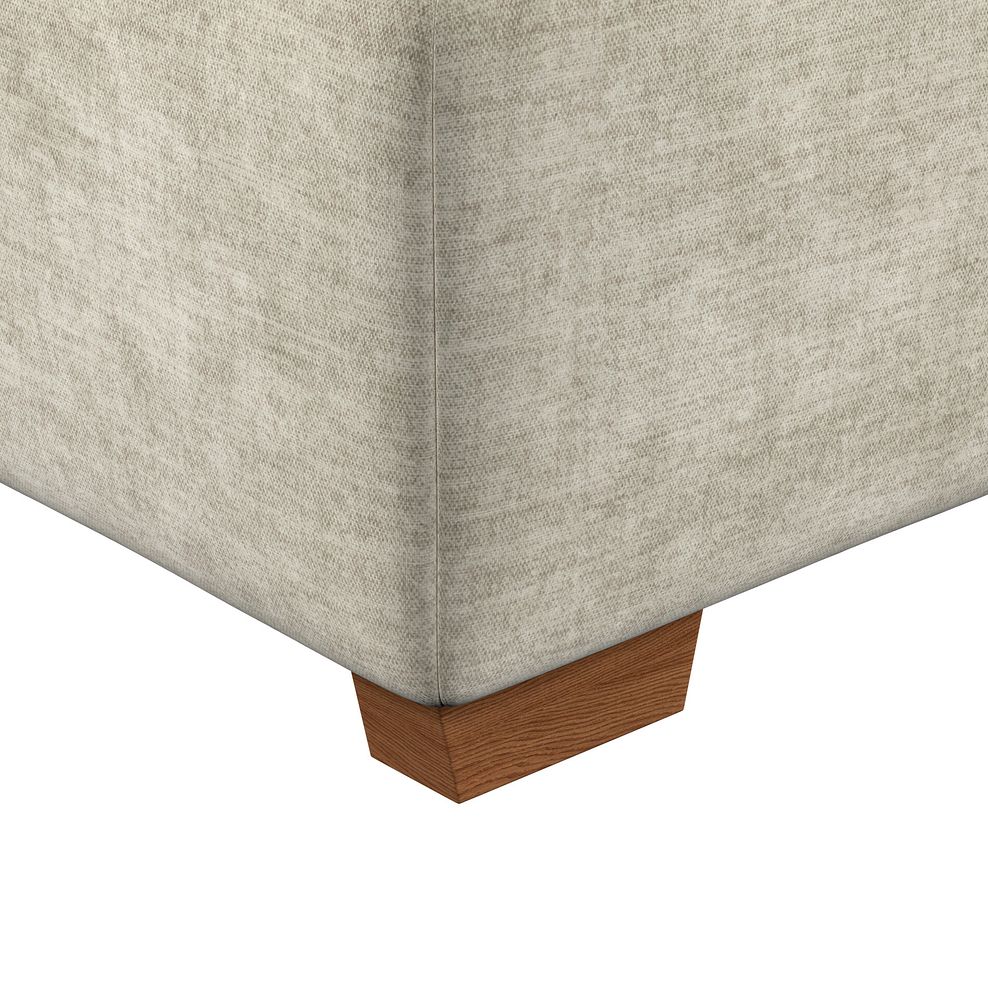 Selby Storage Footstool in Plush Beige Fabric 9