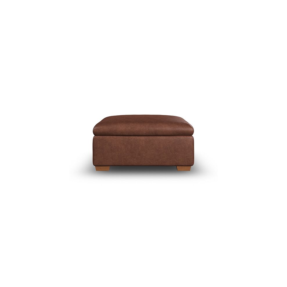 Selby Storage Footstool in Virgo Chestnut Leather 3