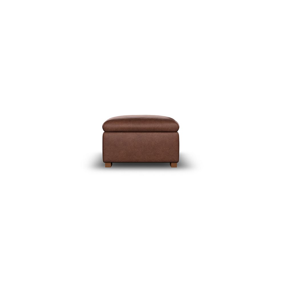 Selby Storage Footstool in Virgo Chestnut Leather 5