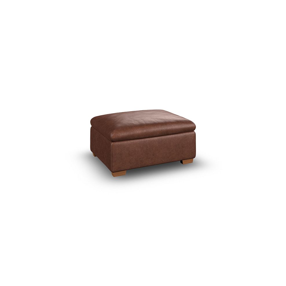 Selby Storage Footstool in Virgo Chestnut Leather 2
